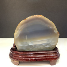 천연 원석 관상용 아게이트 마노 1140g h12.5x13cm (1점)